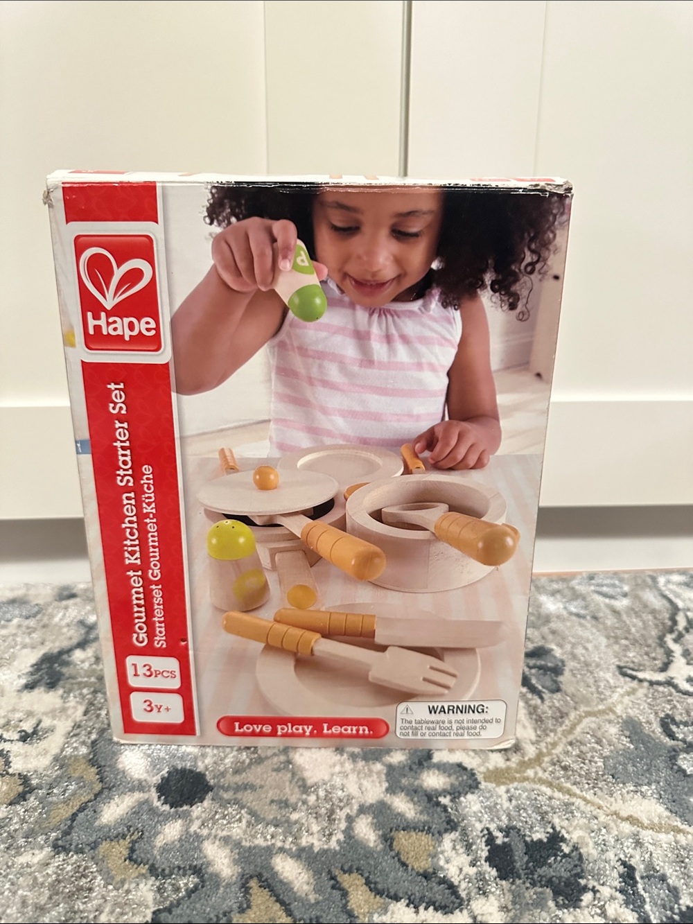 Hape Gourmet Kitchen Starter Set - Natural Wood & Green
